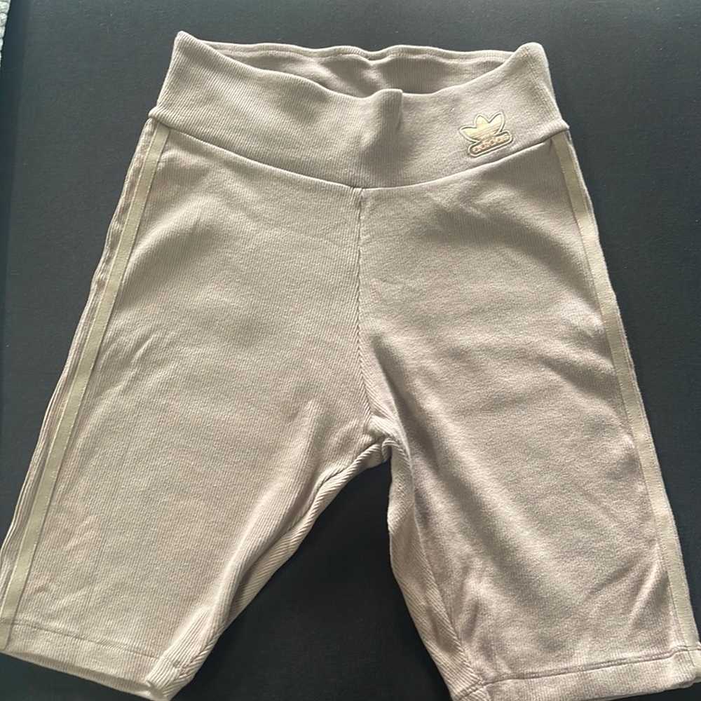 Adidas biker mocha shorts. Size medium